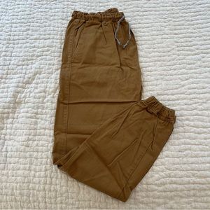 Khaki Tie Joggers